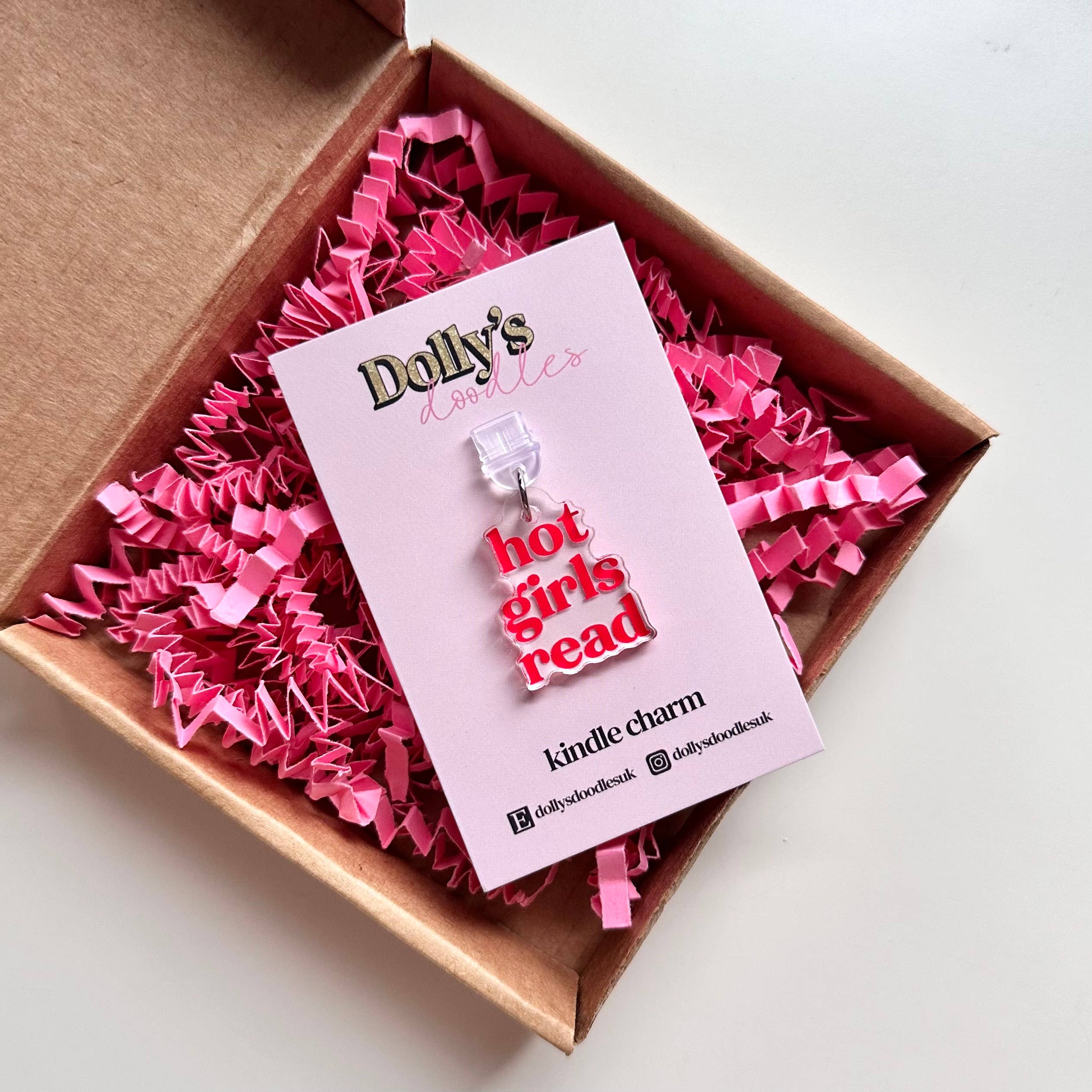 Kindle Charm - Hot Girls Read Red Book Club Reading Gift