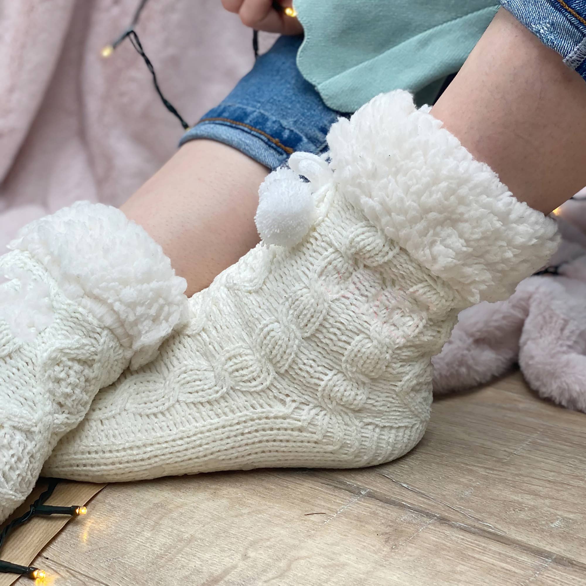 Knitted Slipper Socks