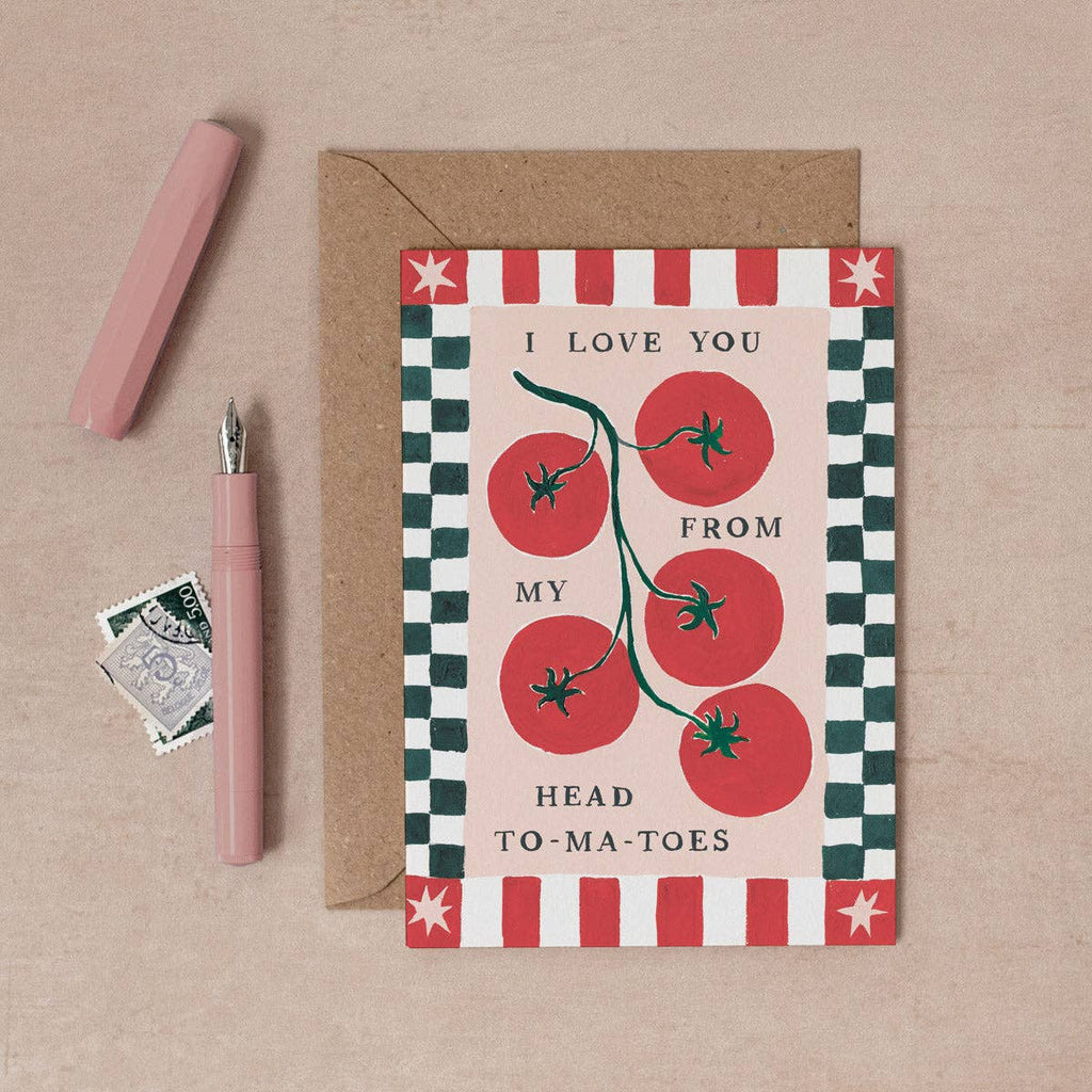 Tomatoes Love Card | Anniversary Card | Valentines Cards