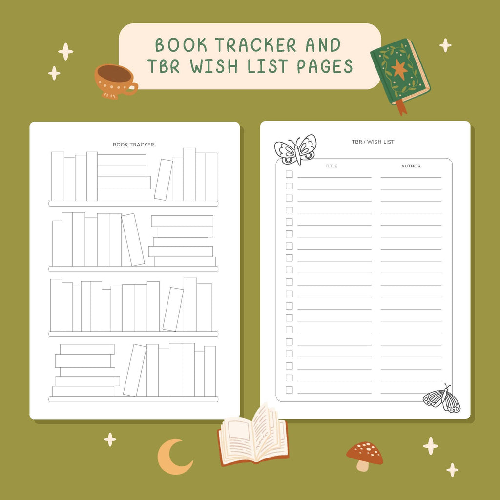 Hopscotch Paper Co. - 50 Page Fantasy Forest Reading Journal