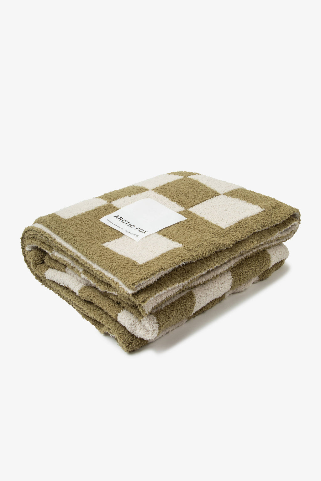 The Teddy Throw - 100% Recycled - Khaki Check - AW26