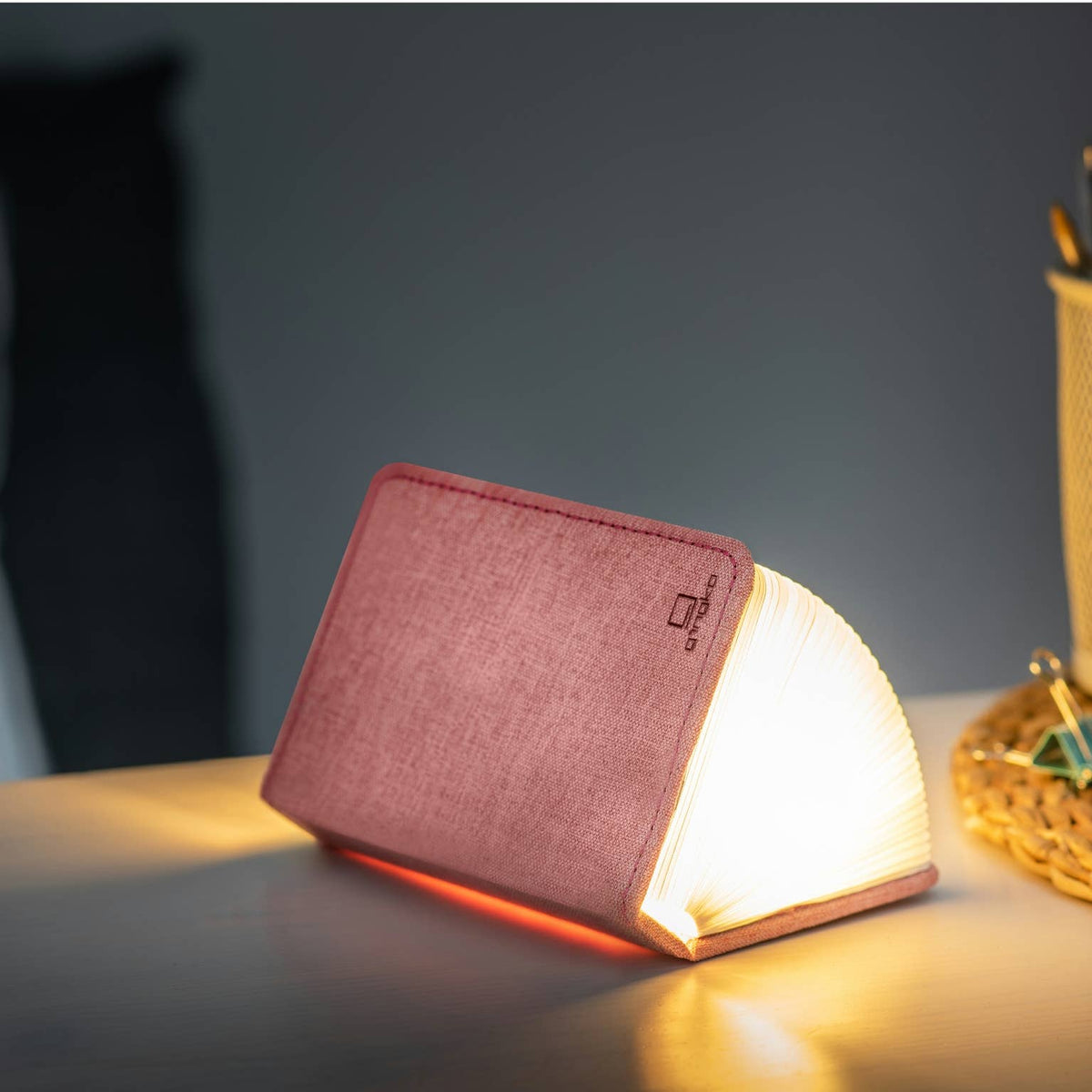 Gingko Linen Fabric Smart Book Light