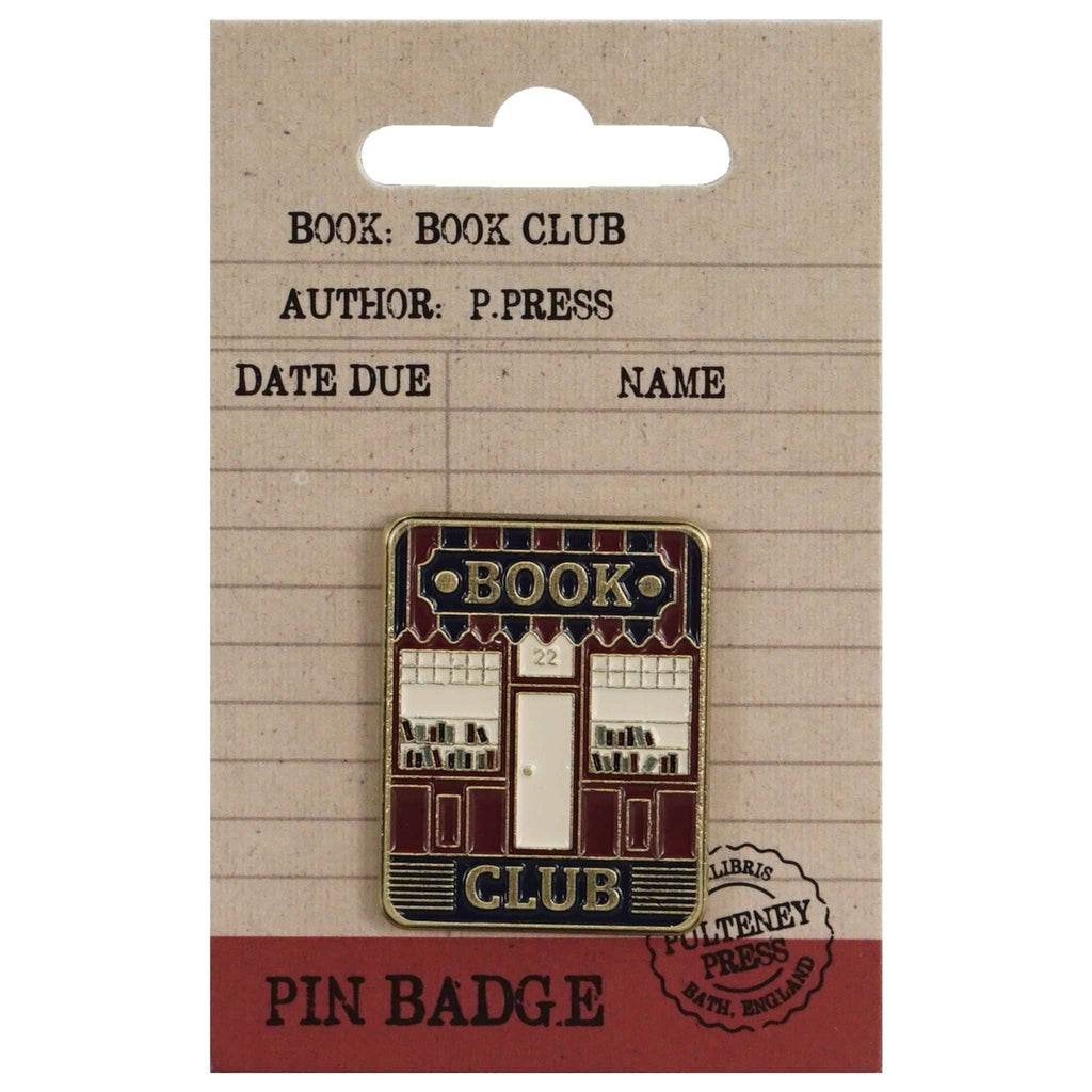 Book Club Reading Pin - Bookshop Design