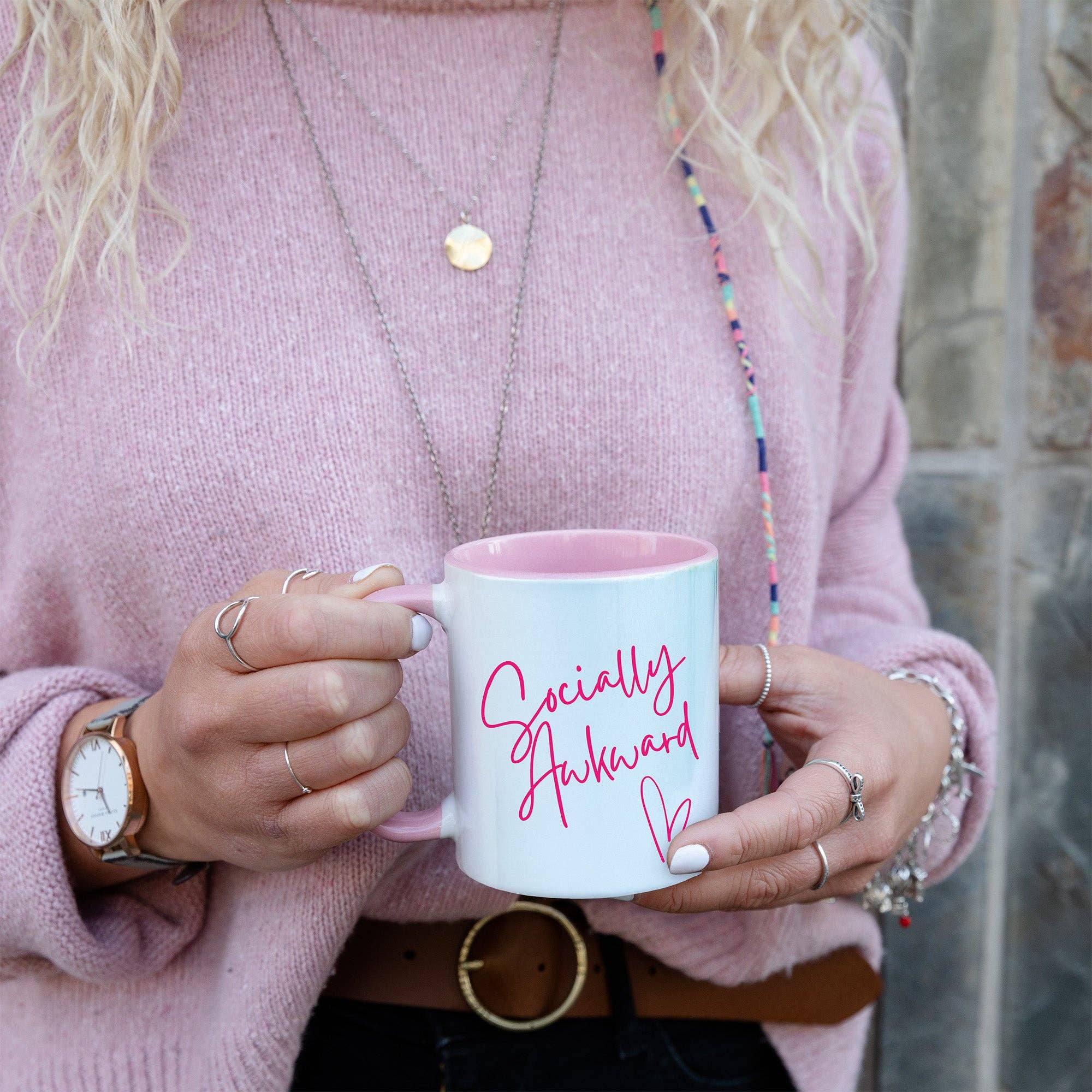 Socially Awkward Mug – Pink Edition