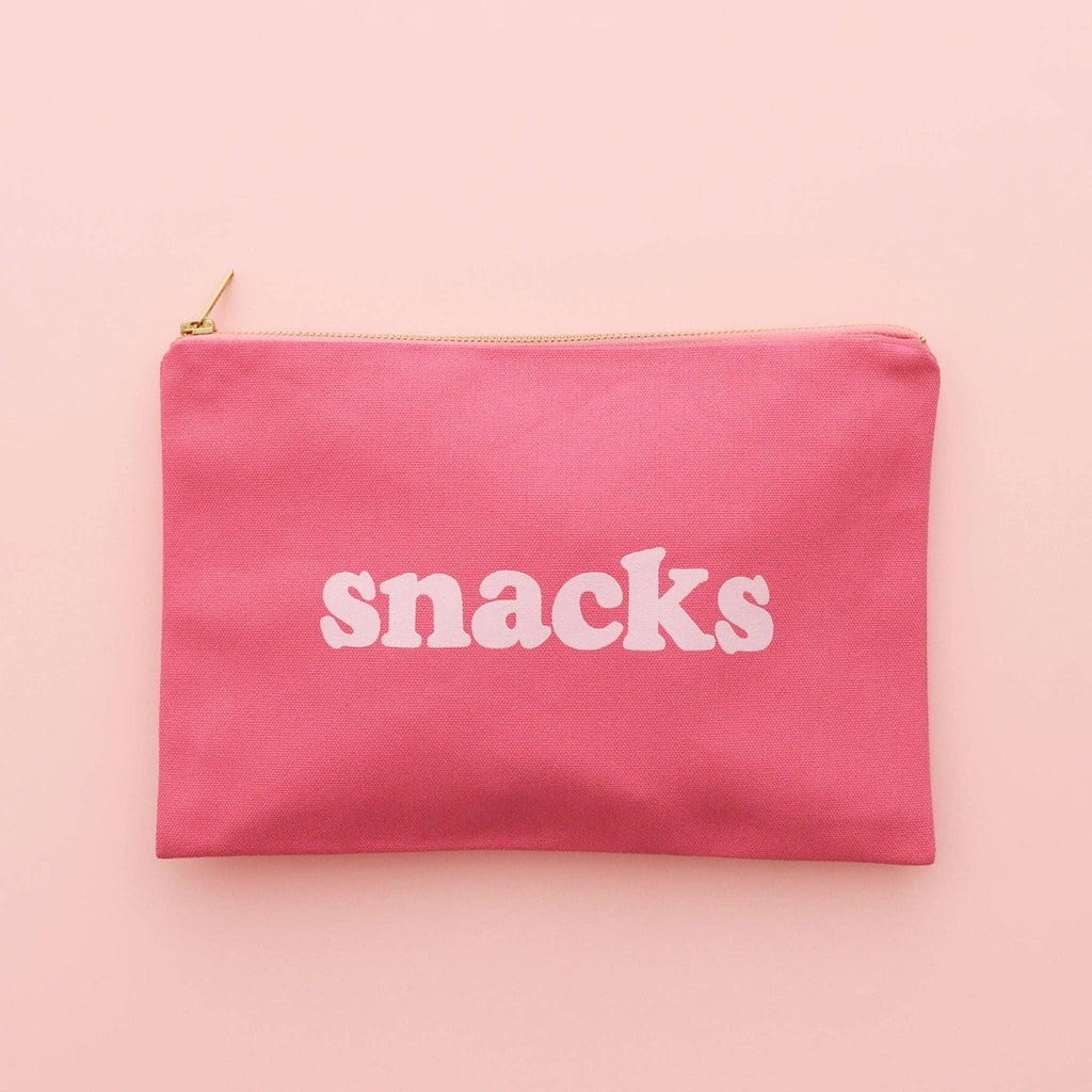 Alphabet Bags - Bright Pink Snacks Pouch