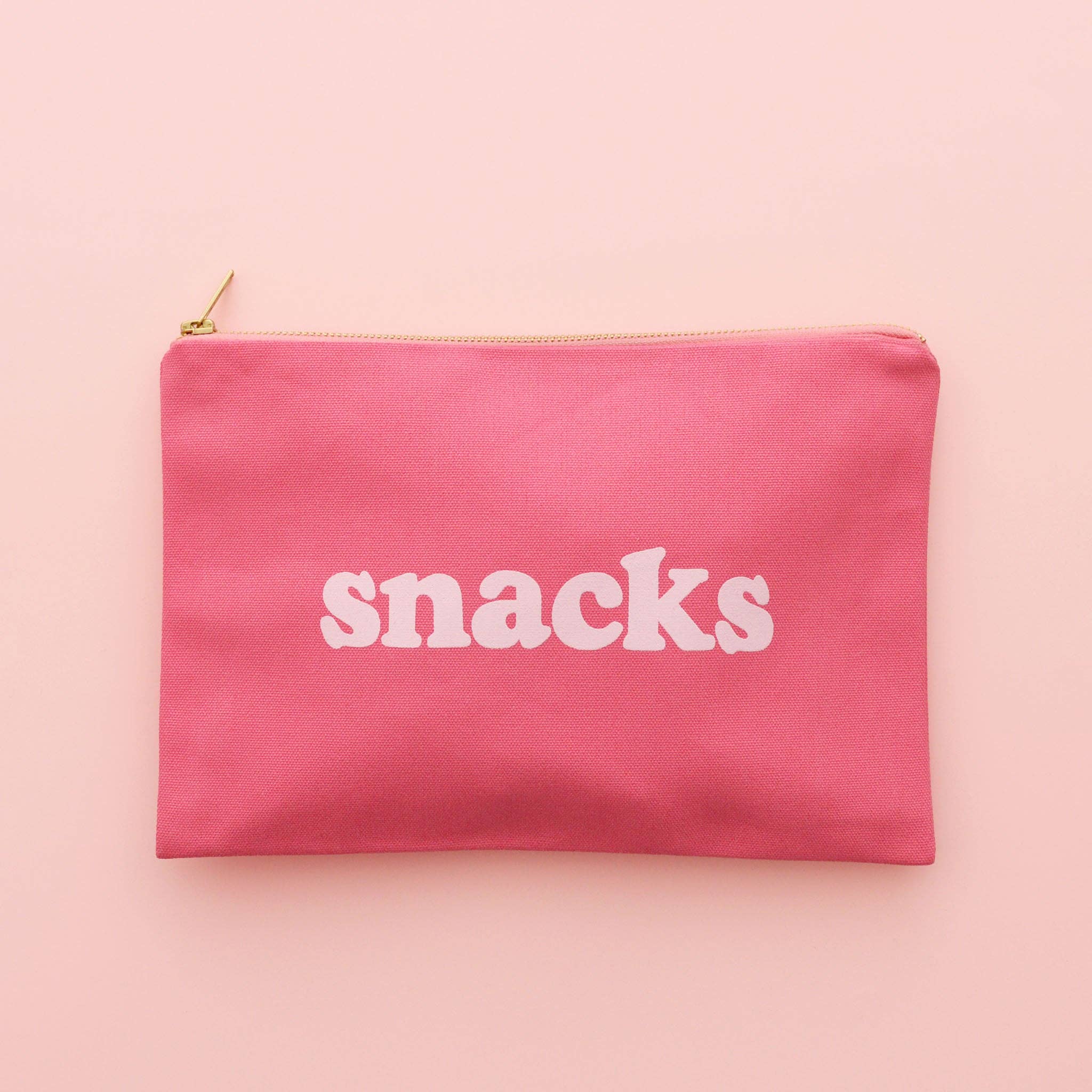 Alphabet Bags - Bright Pink Snacks Pouch