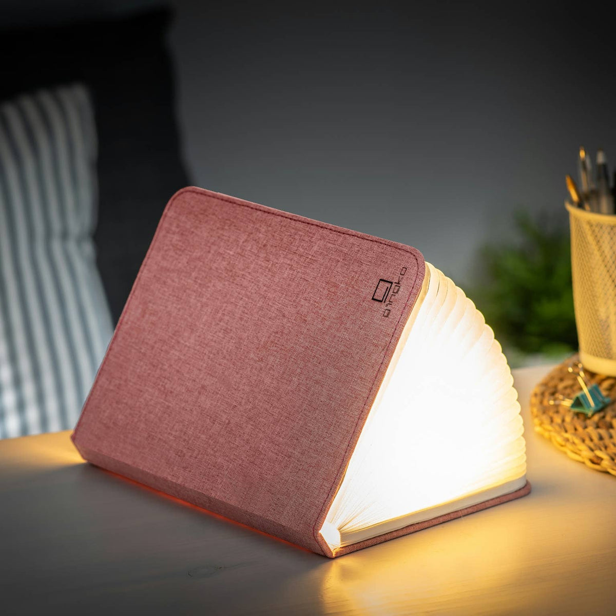 Gingko Linen Fabric Smart Book Light
