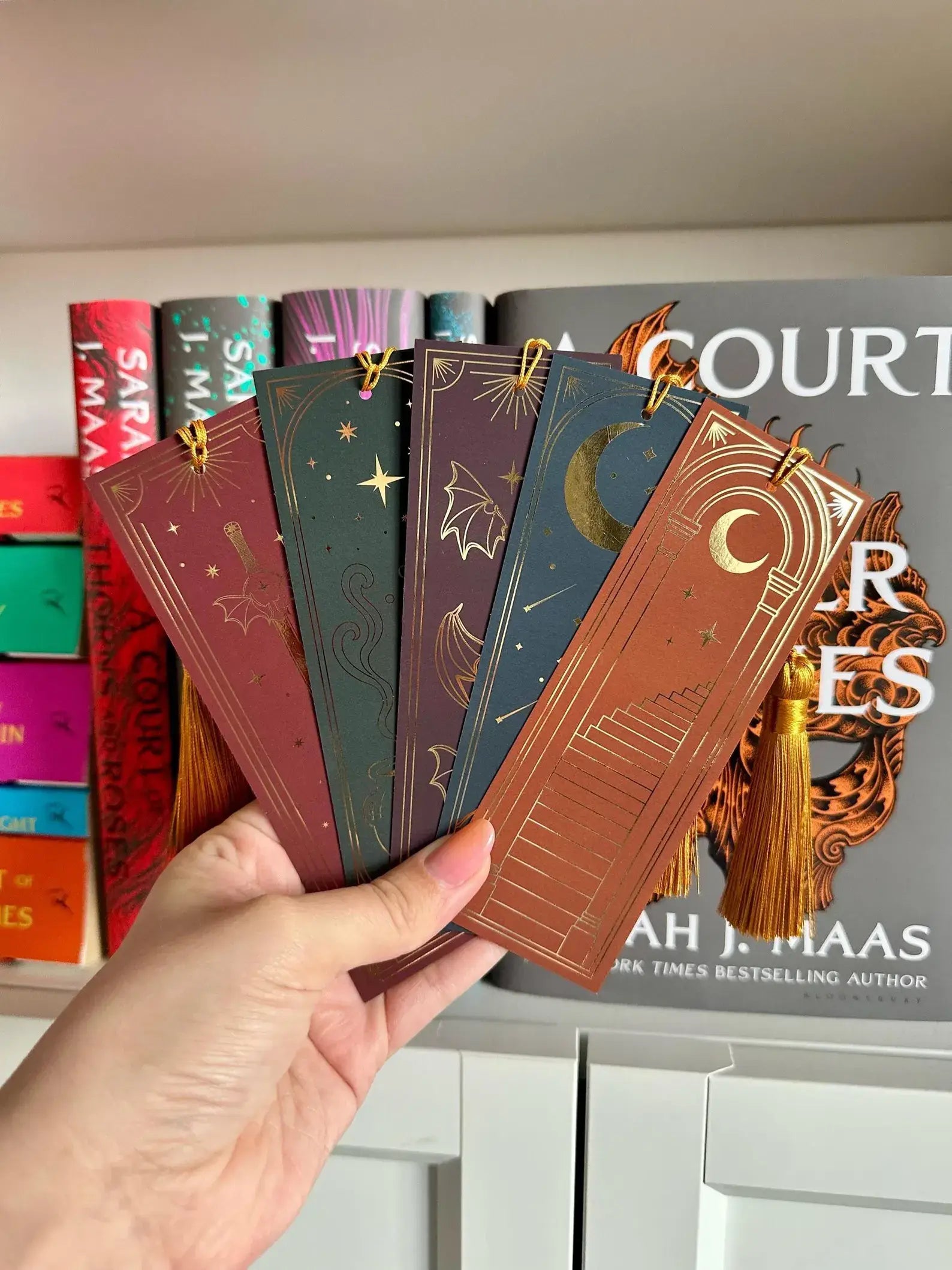 Gold Foiled A Court Of Mist and Fury ACOTAR Bookmark