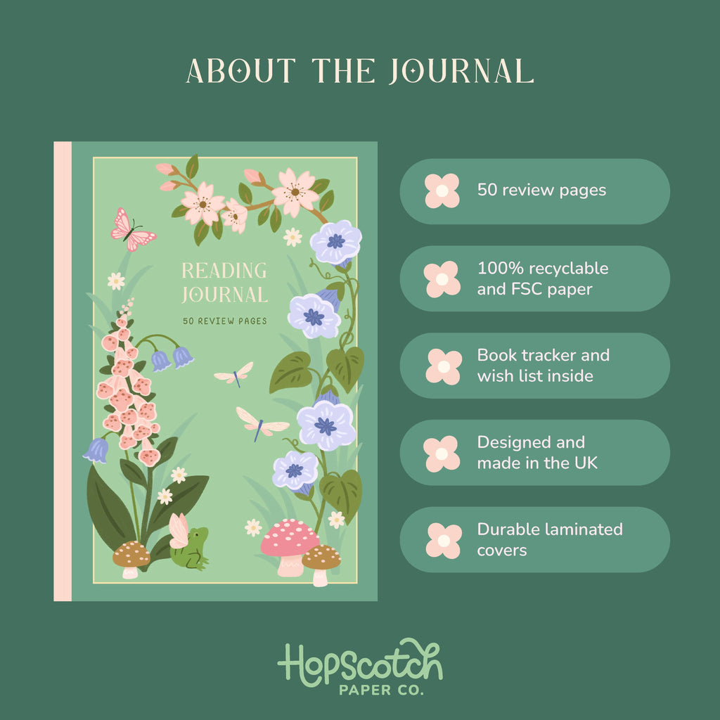 Hopscotch Paper Co. - 50 Page Whimsical Reading Journal