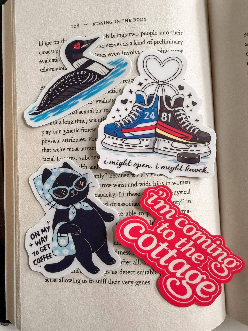 Loon Bird Sticker Hockey Romance
