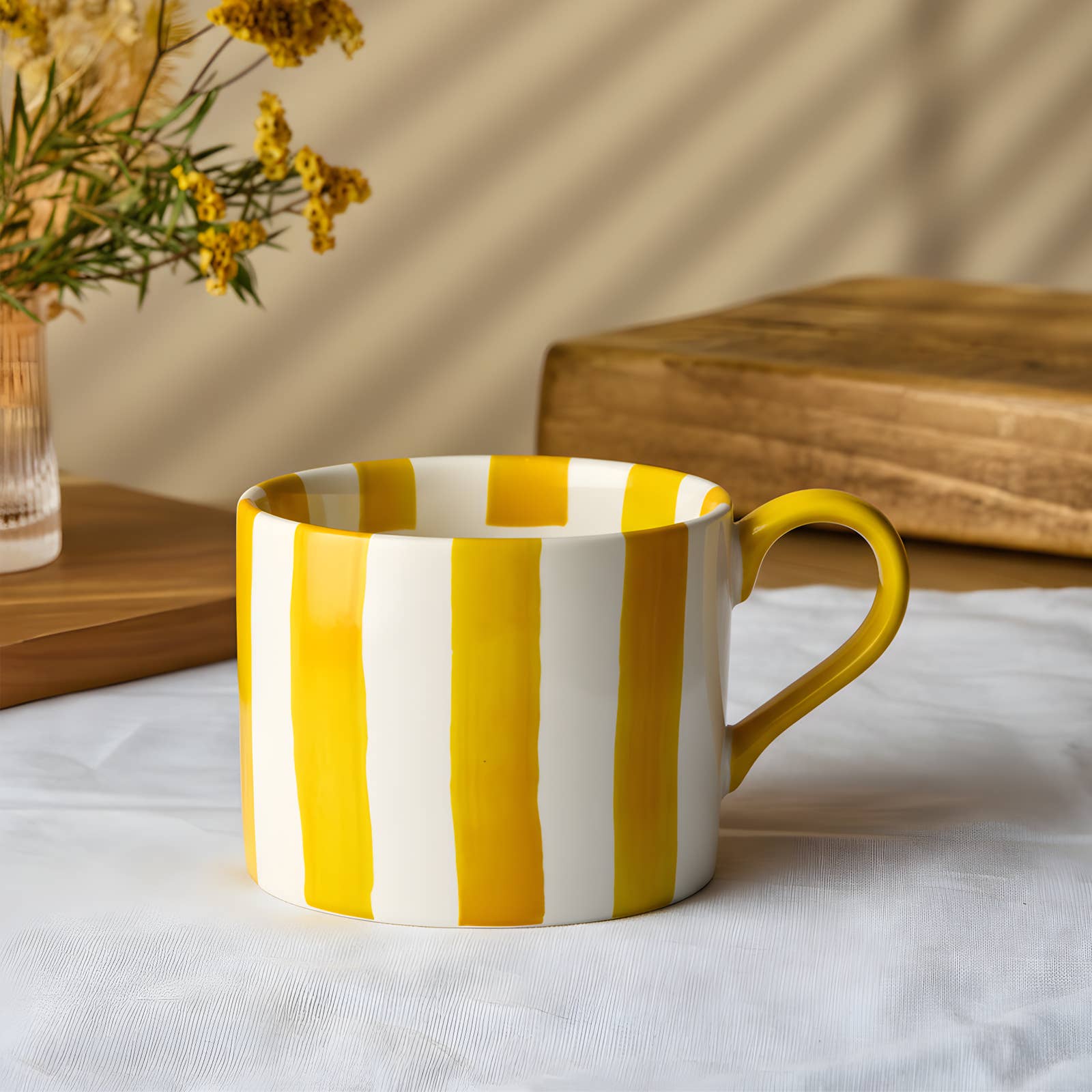 Stripes Mug Yellow
