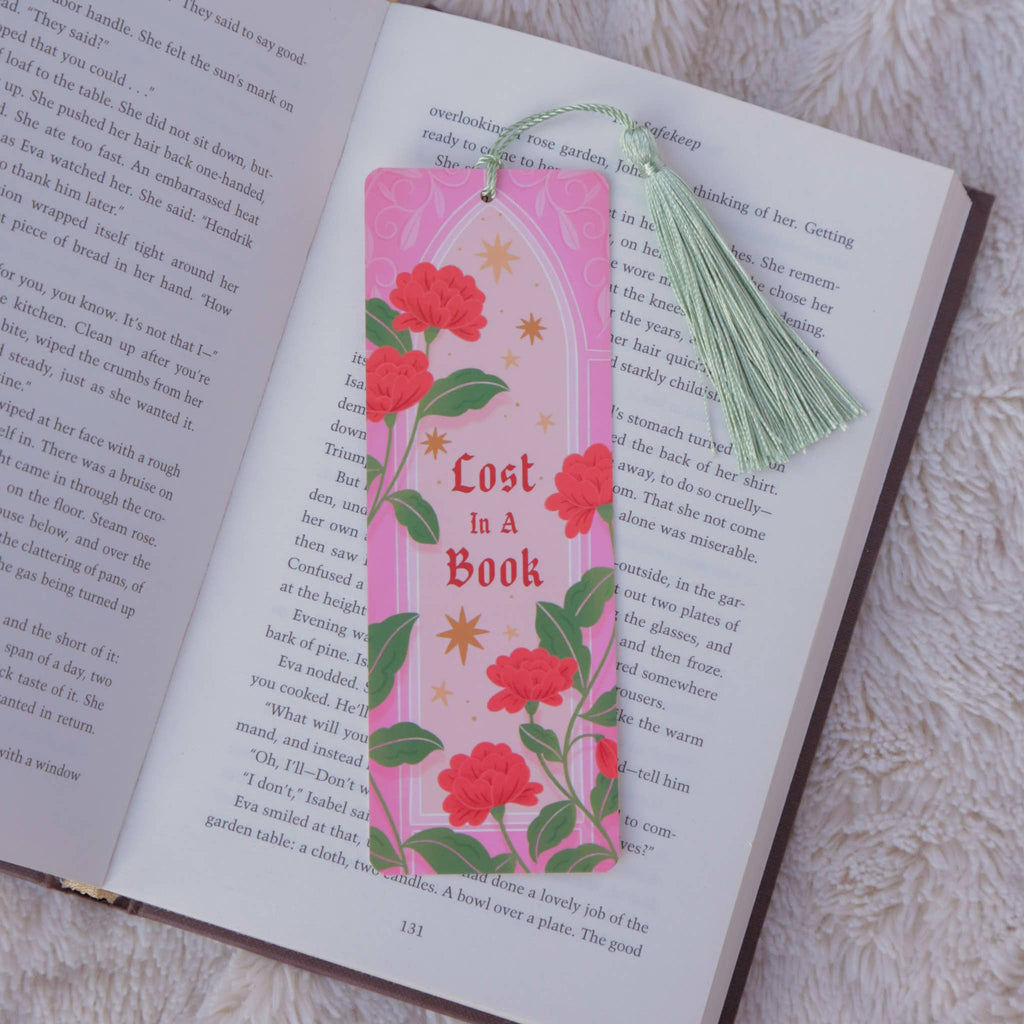 Lost In A Book Fantasy Bookmark with Tassel