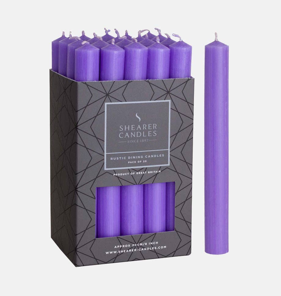 Shearer Candles - Lilac 8 inch Dinner Candles