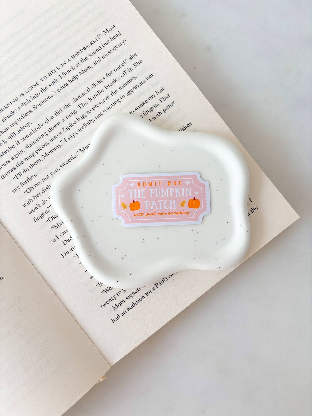 Pumpkin Patch Ticket Sticker