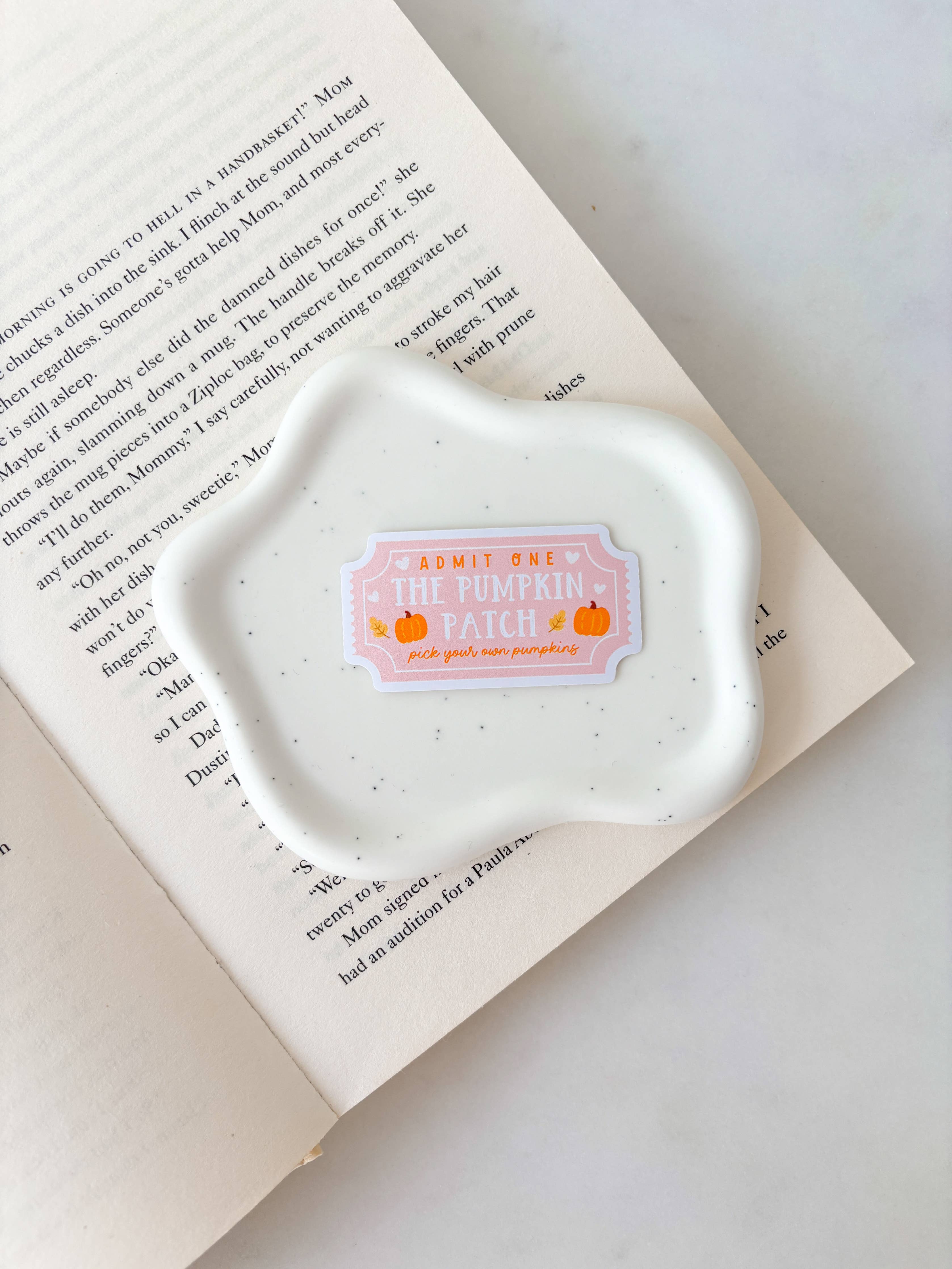 Pumpkin Patch Ticket Sticker