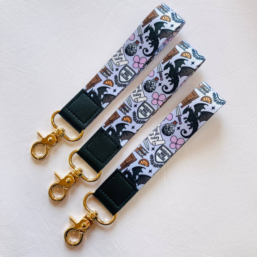 Basgiath Fantasy Bookish Wristlet Keychain 