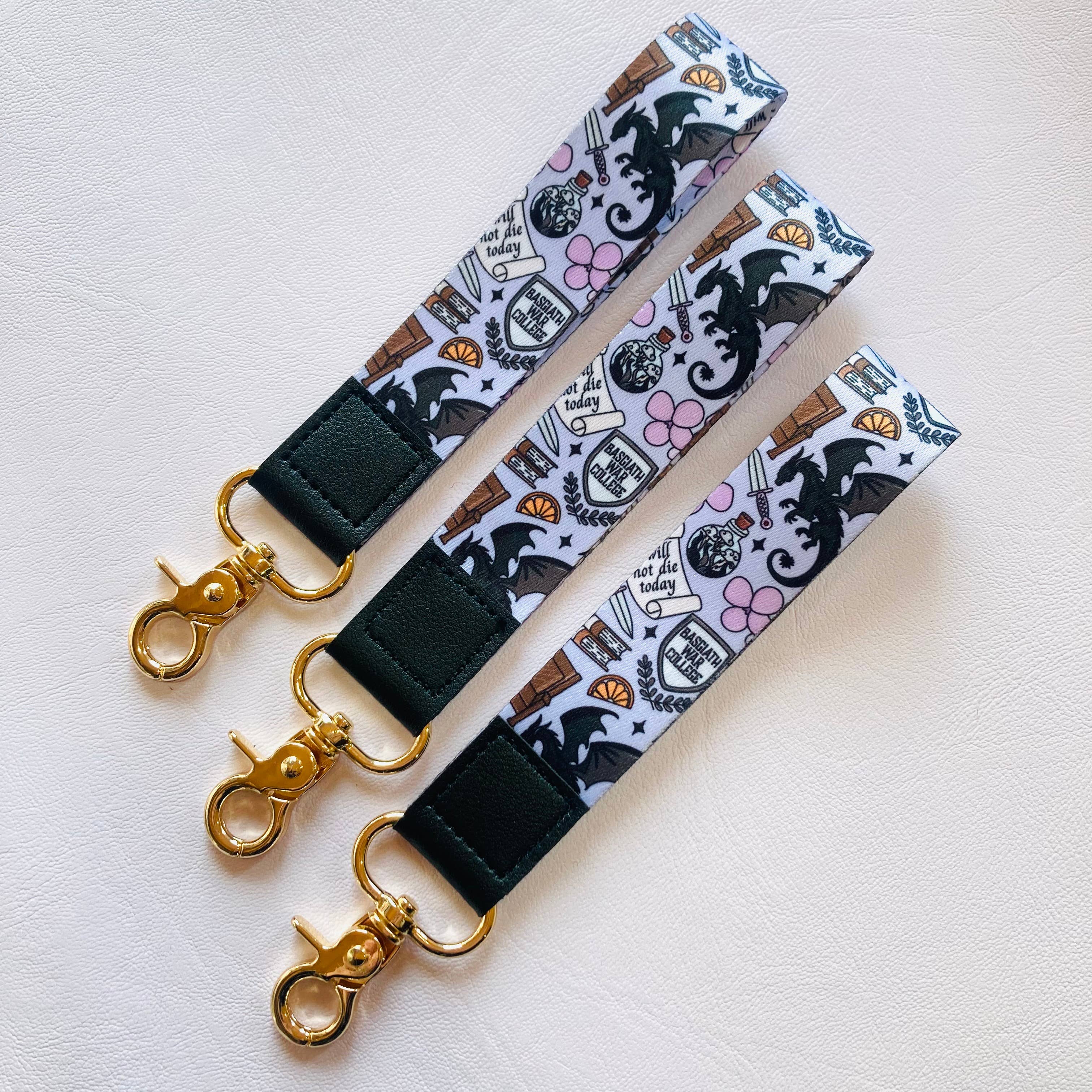 Basgiath Fantasy Bookish Wristlet Keychain 