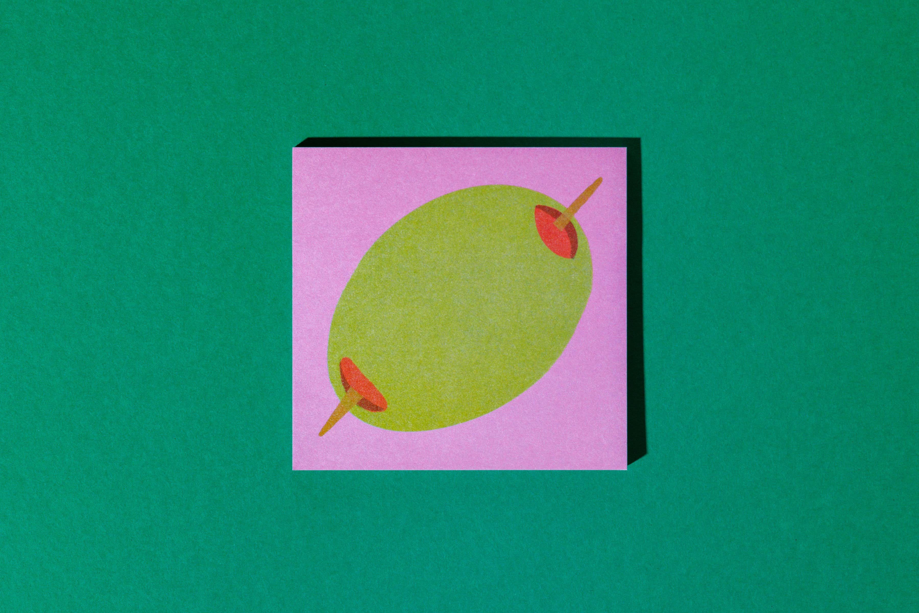 Mel Andrel - Olive Sticky Notes