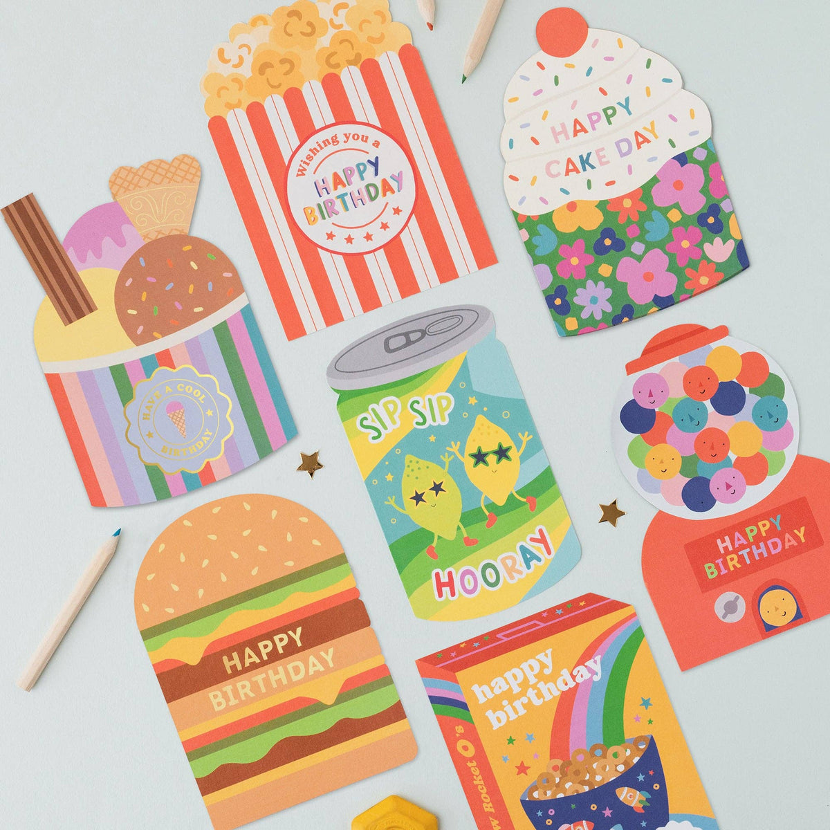 Popcorn Birthday Card