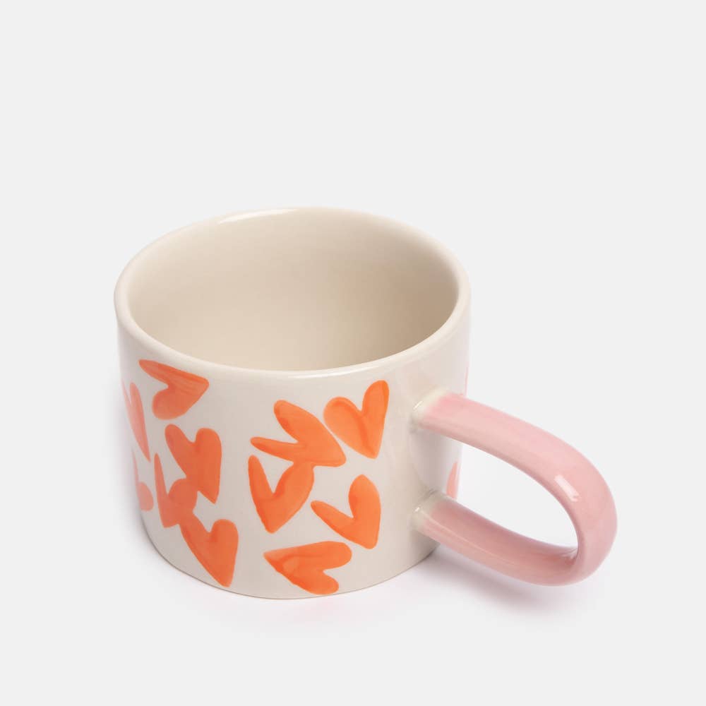 Caroline Gardner - Coral Heart Mug