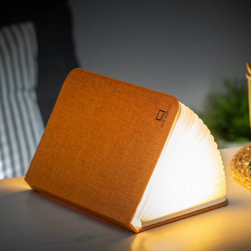 Gingko Linen Fabric Smart Book Light