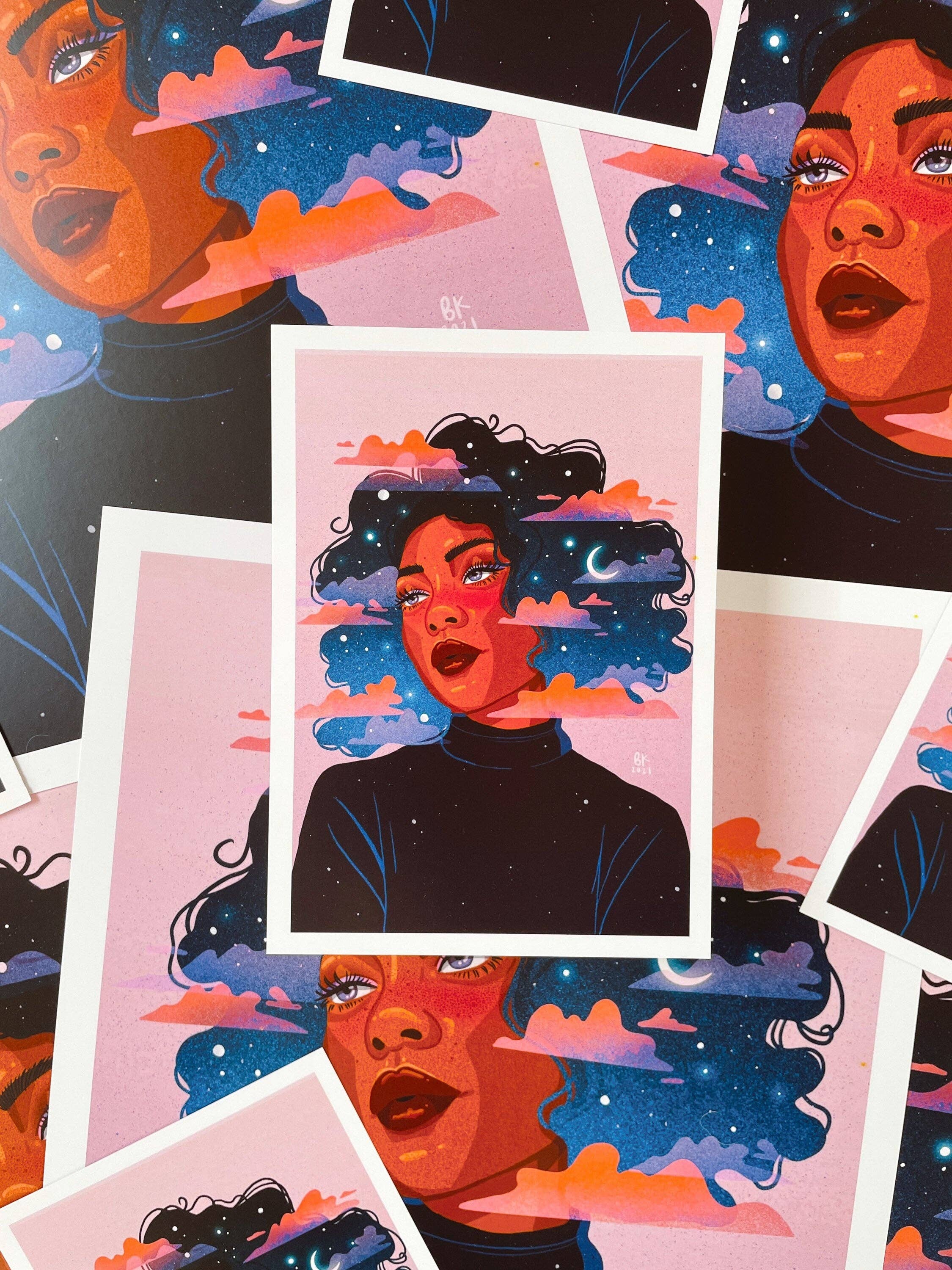Imported 5x7 Illustrated Print