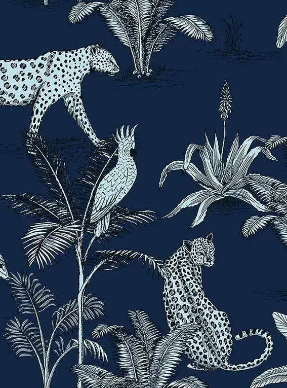 Navy Jungle Organic Cotton Sleep Mask