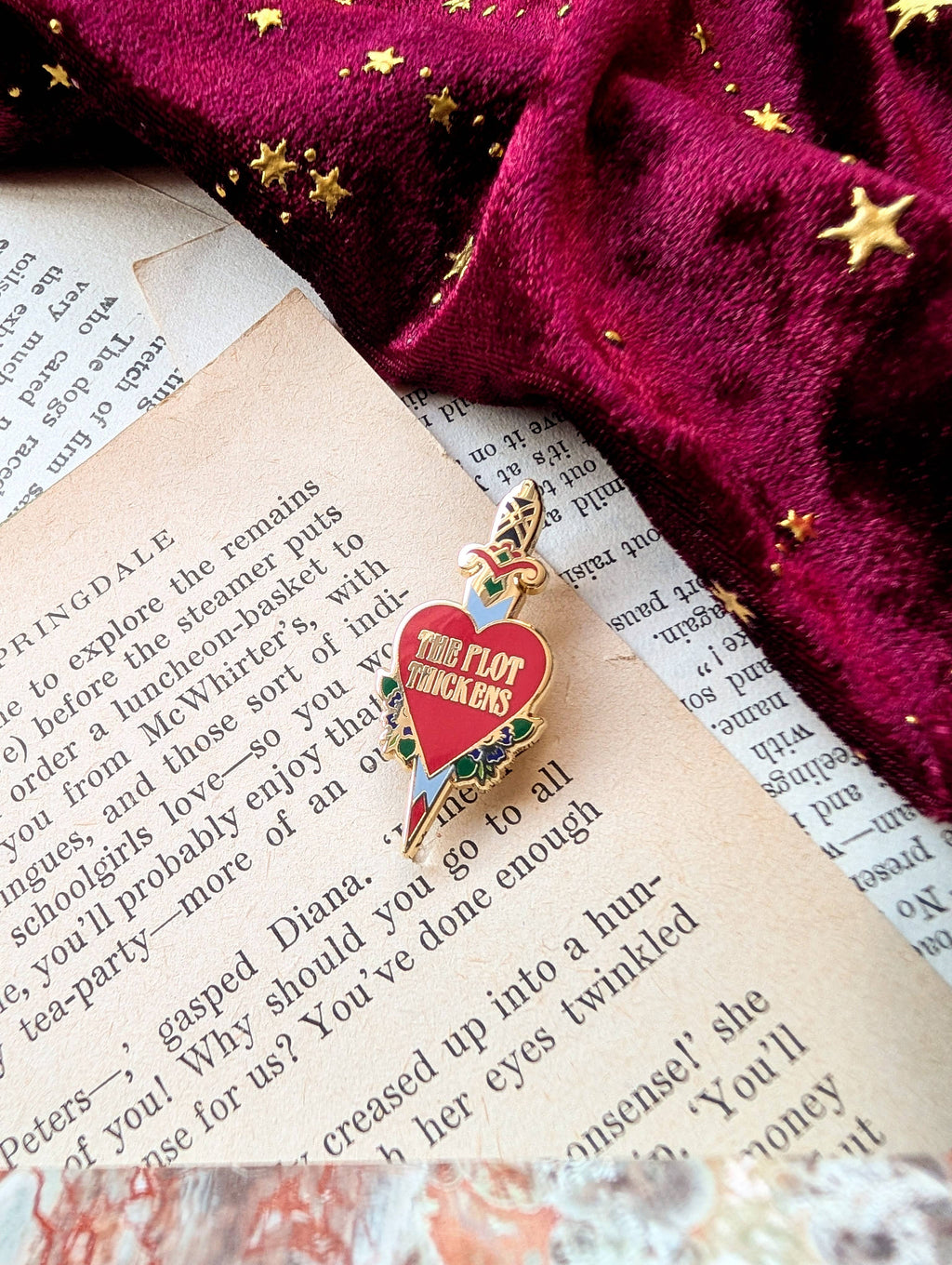 Joyella Design - The Plot Thickens Dagger Enamel Pin