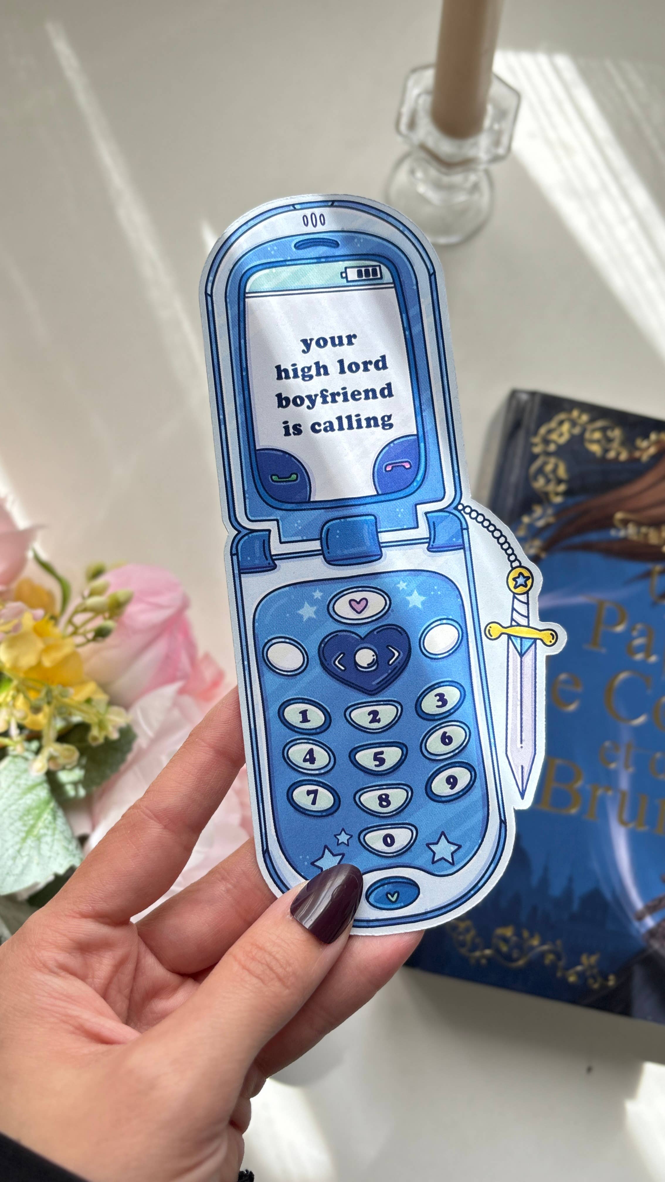 Romantasy bookmark bookish merch gift for book lover