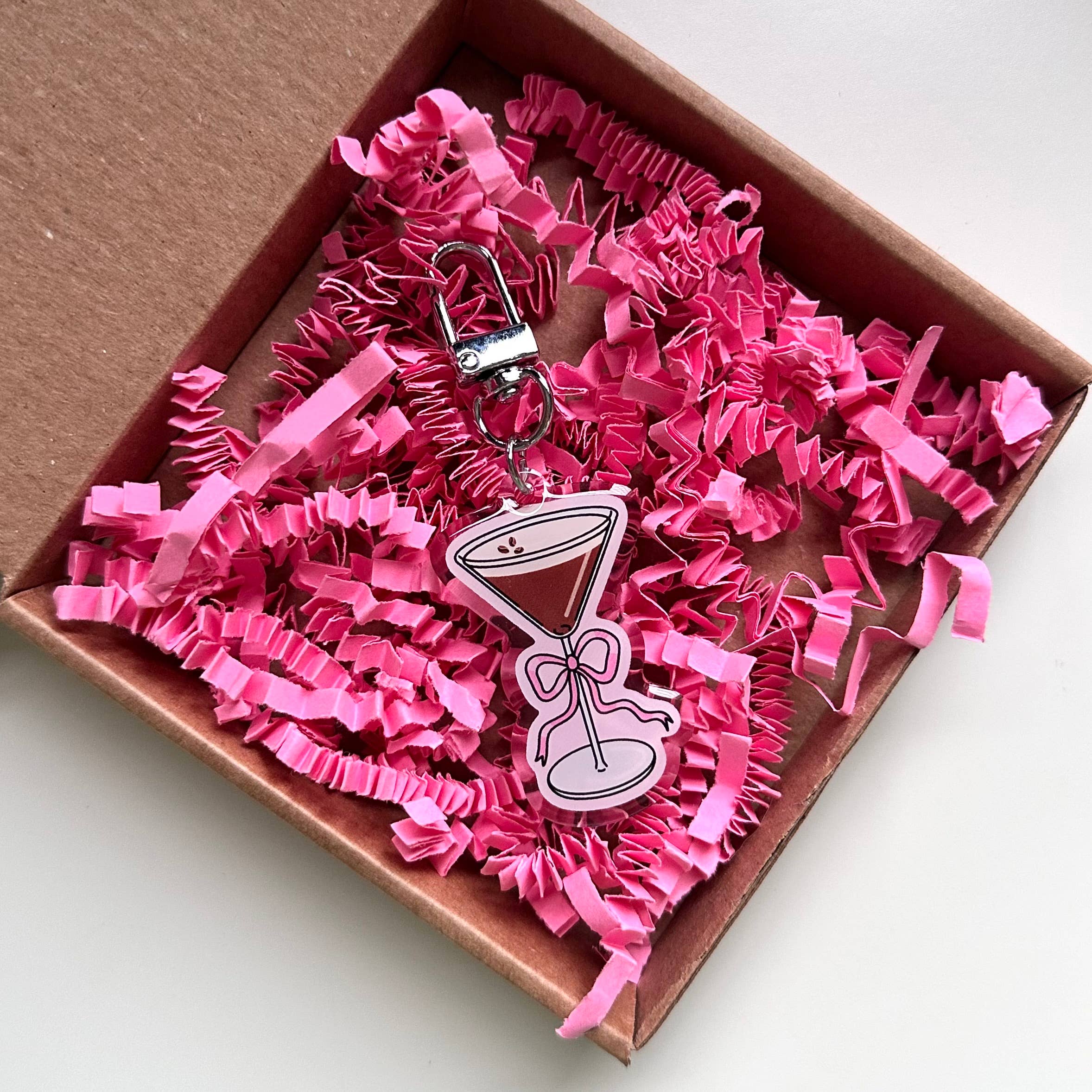 Espresso Martini Keyring Drinks Cocktails Friends Girly Gift