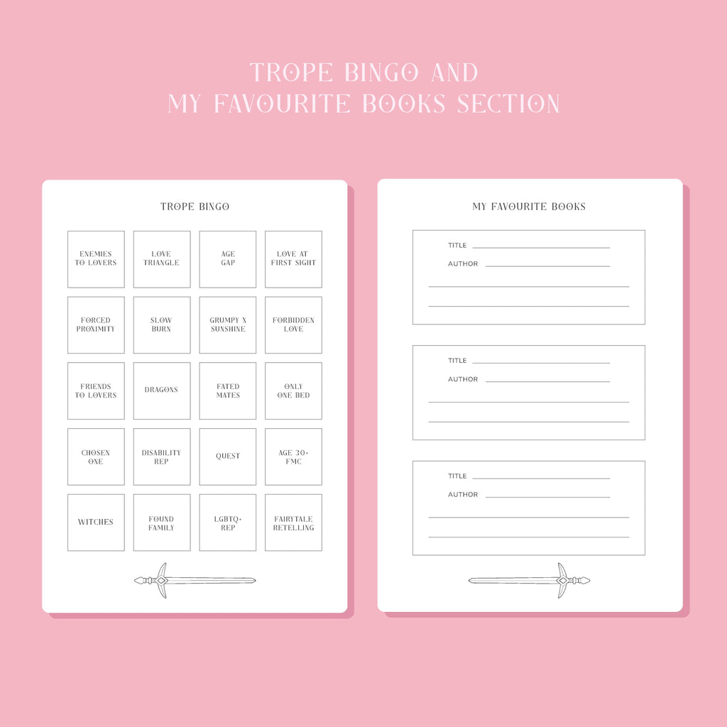 Hopscotch Paper Co. - 50 Page Romantasy Reading Journal