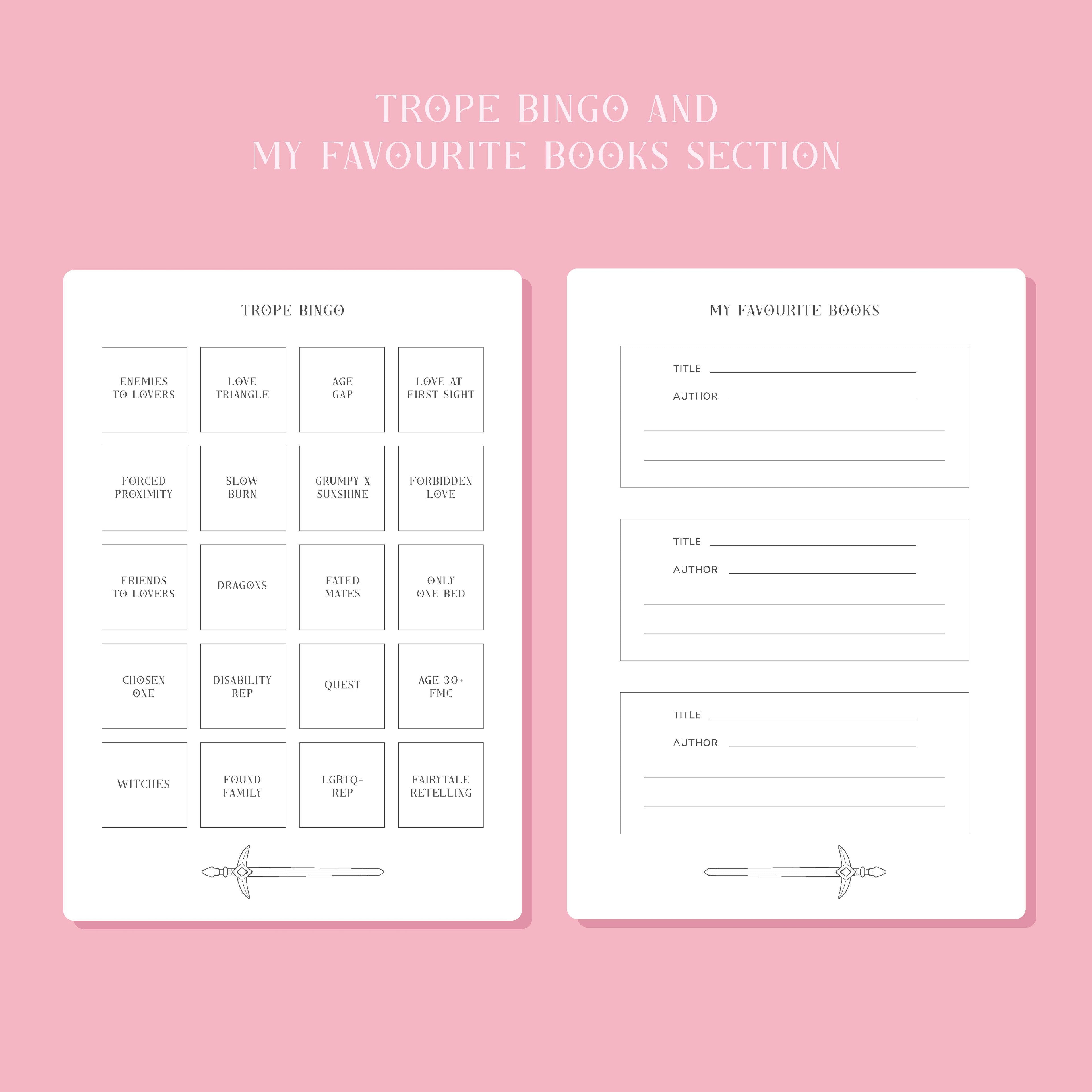 Hopscotch Paper Co. - 50 Page Romantasy Reading Journal