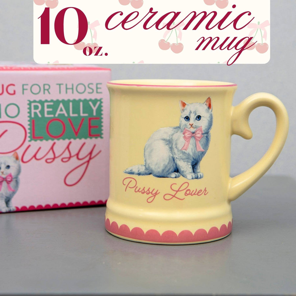 Pussy Lover Mug – Funny Cat Themed Mug for Women