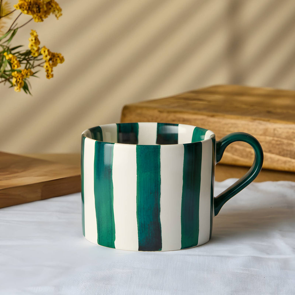 Stripes Mug Green