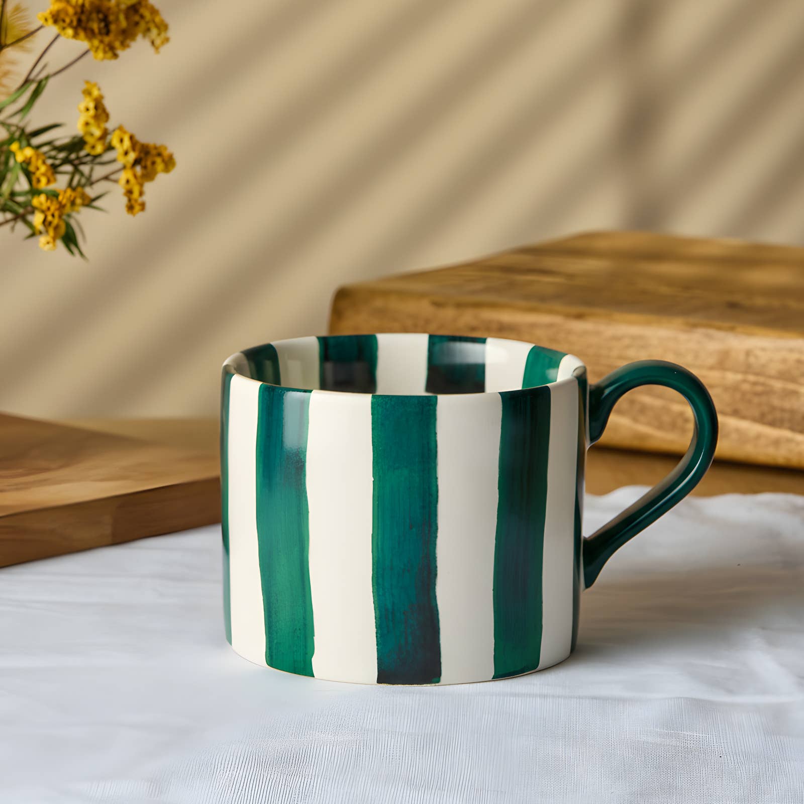 Stripes Mug Green
