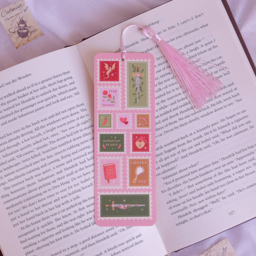 Hopscotch Paper Co. - Romantasy Stamps Bookmark