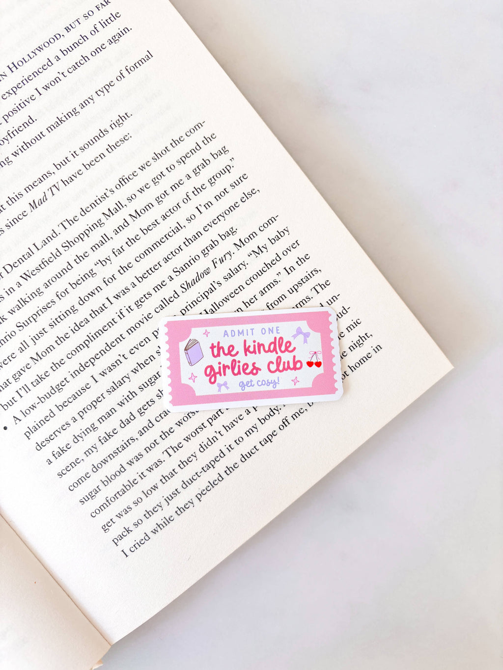 Kindle Girlies Club Ticket Sticker