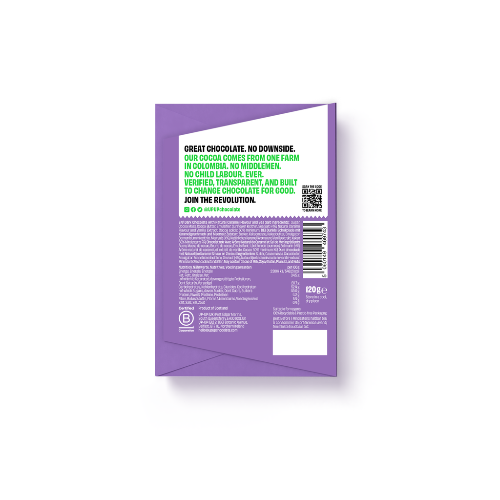 UP-UP - Dark Caramel Chocolate Bar - 120g
