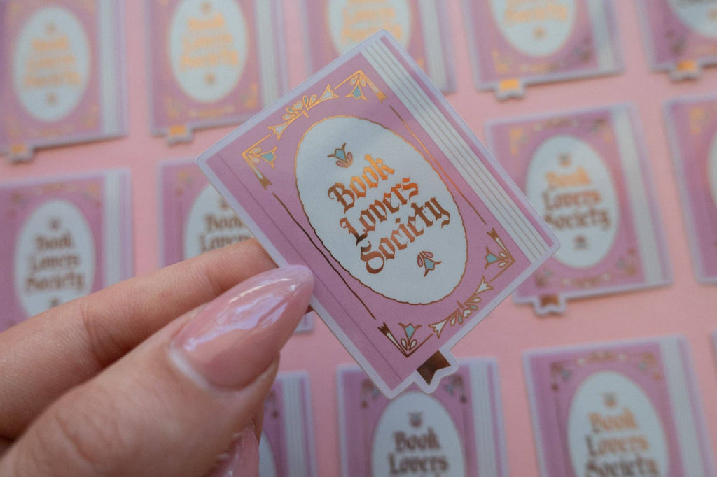 Book Society Sticker [with gold foil]