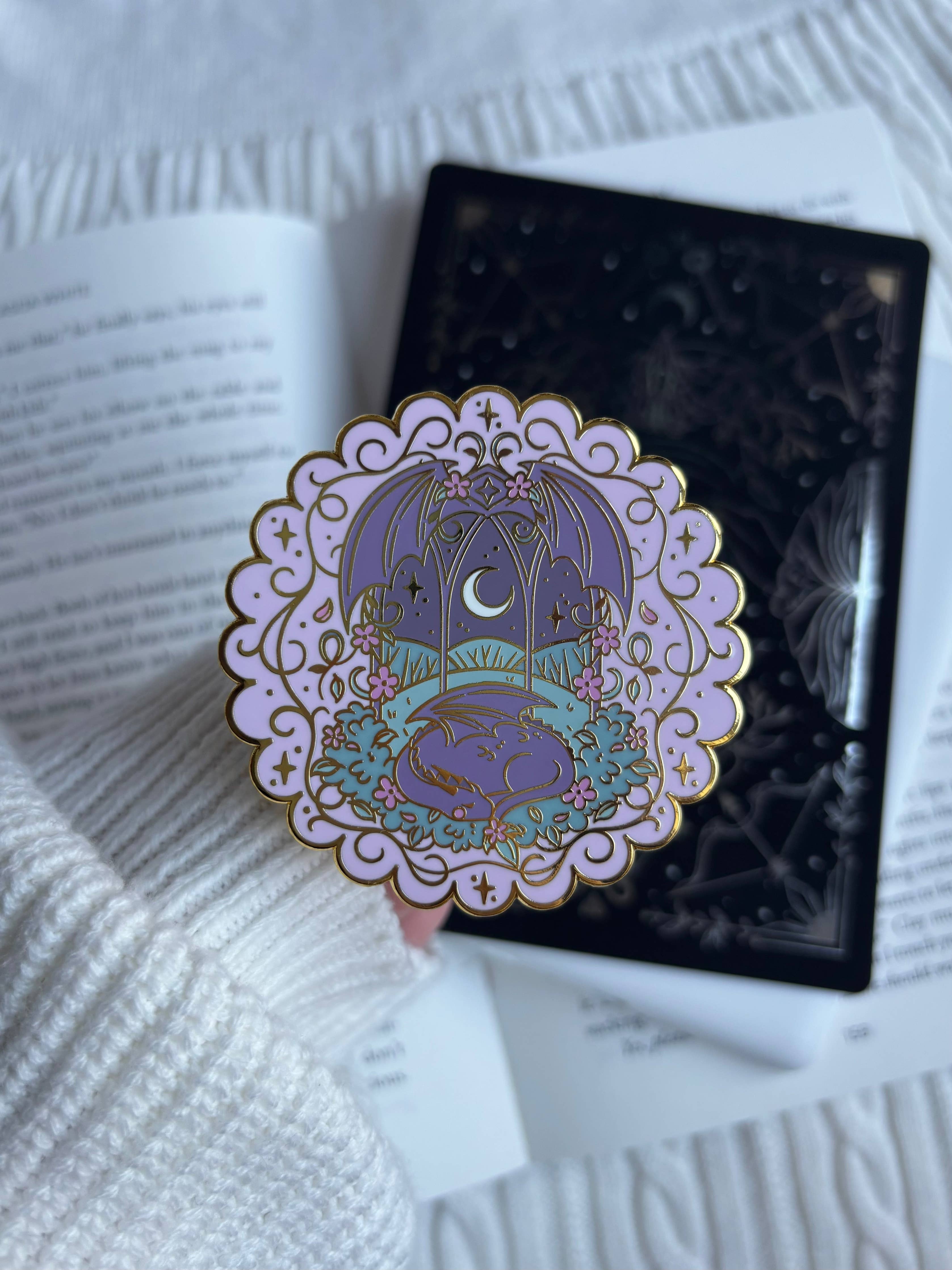 PREORDER Lilac Fantasy Dragon E-Reader Grip