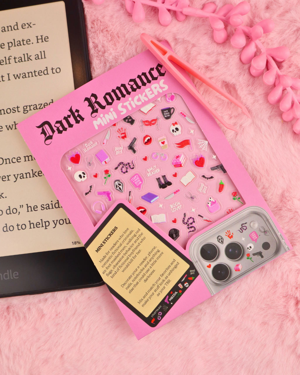 Dark Romance Mini Stickers for Kindle and Phone