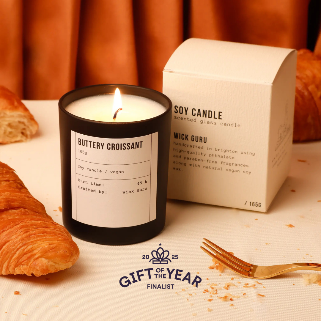 Croissant Scented Candle - Birthday Gift, Bakery-scent