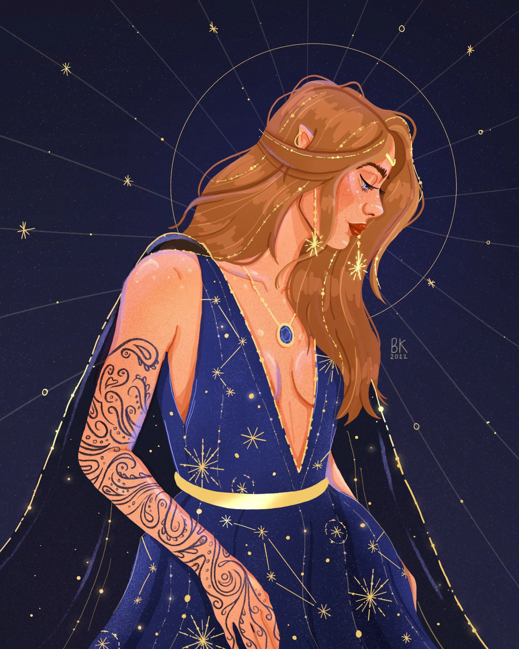 Feyre Gold Foil Print