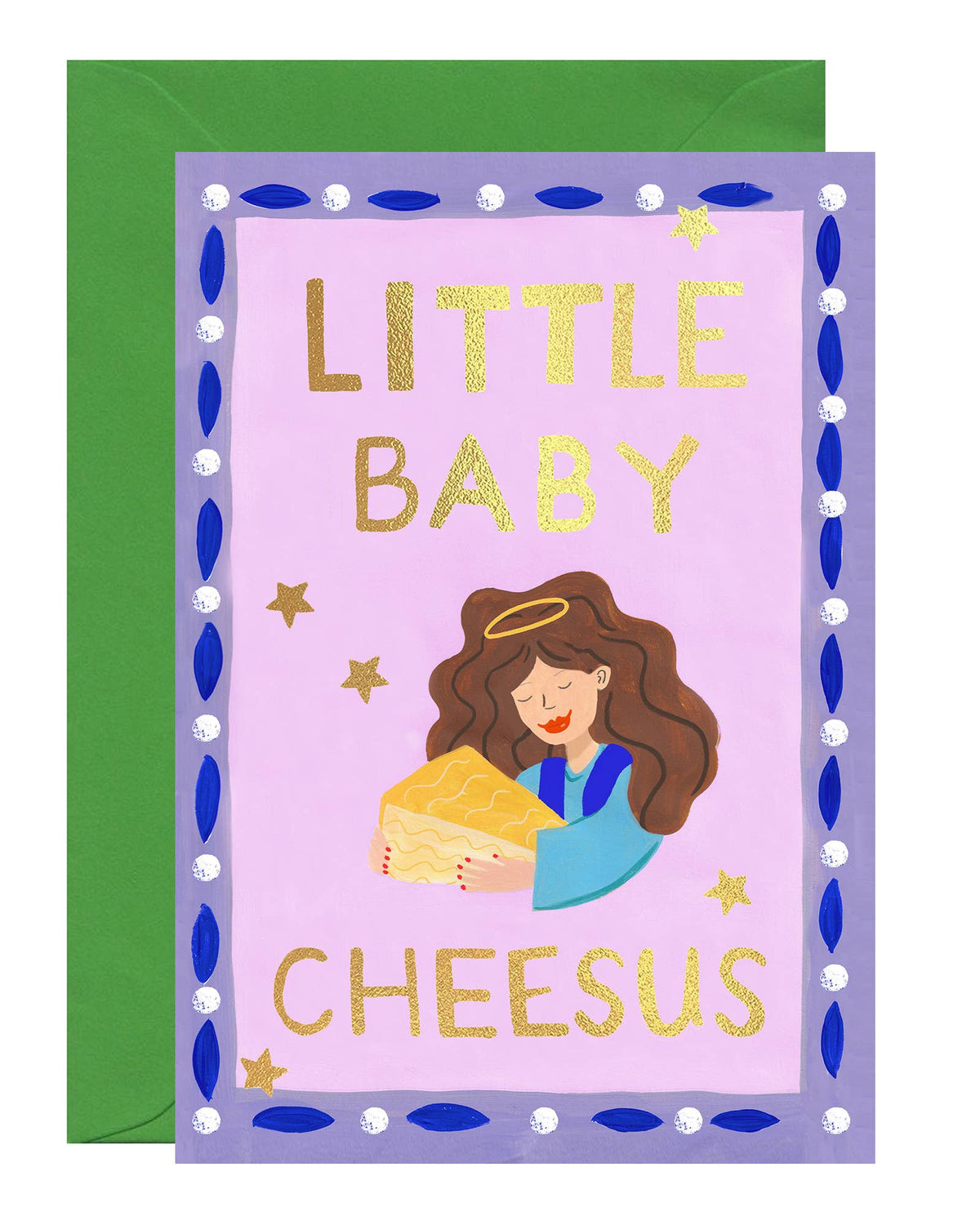 Cheesus Baby Christmas Card