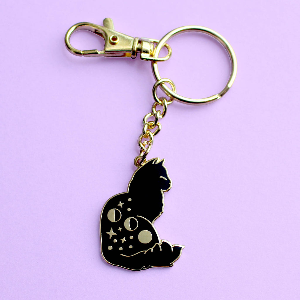 Glitter Punk - Celestial Cat Key Chain