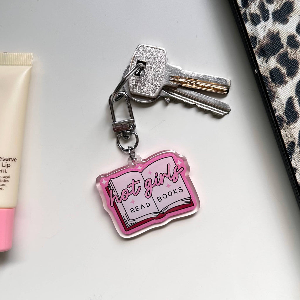 Dolly's Doodles - Hot Girls Read Books Keyring
