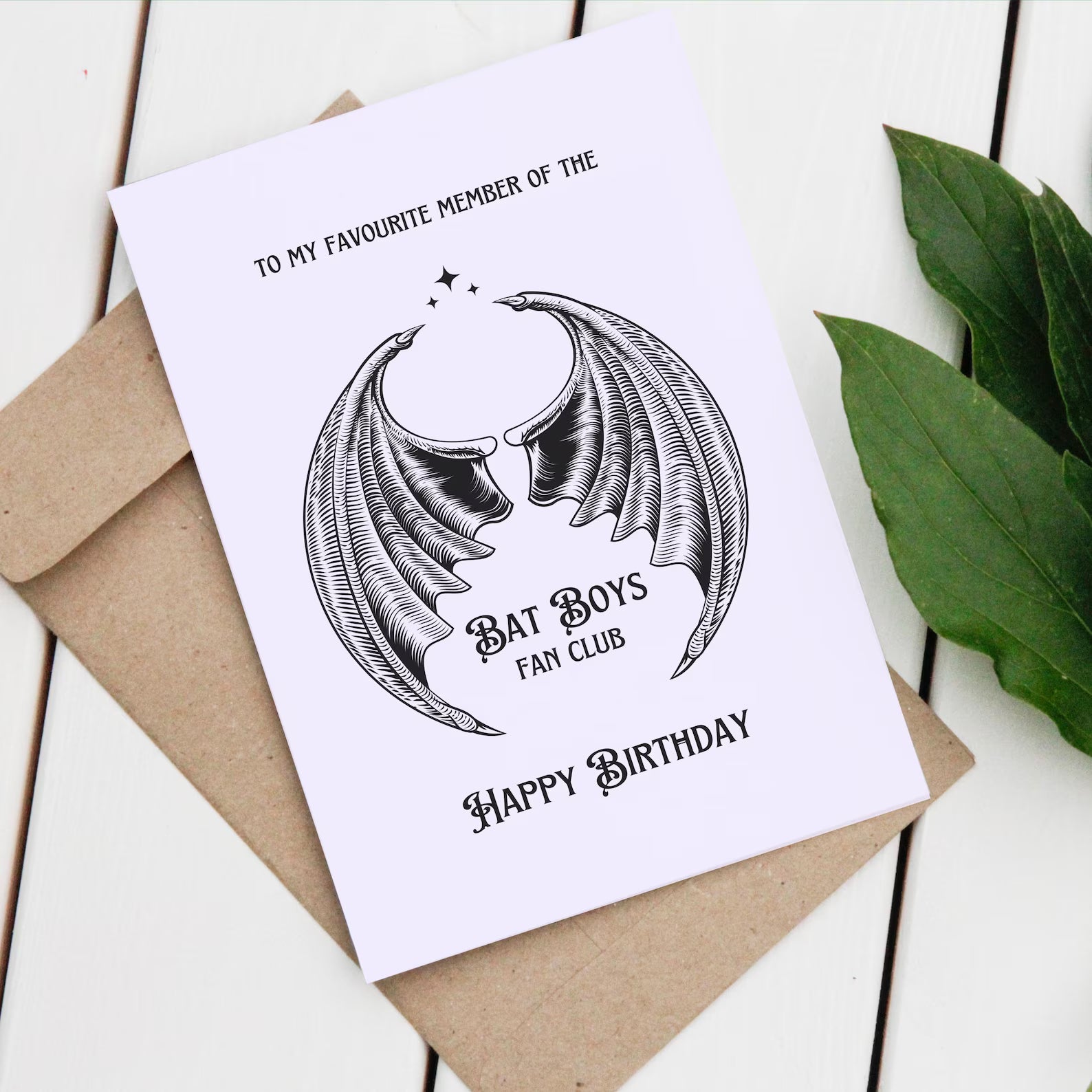 The Bat Boys birthday greeting card