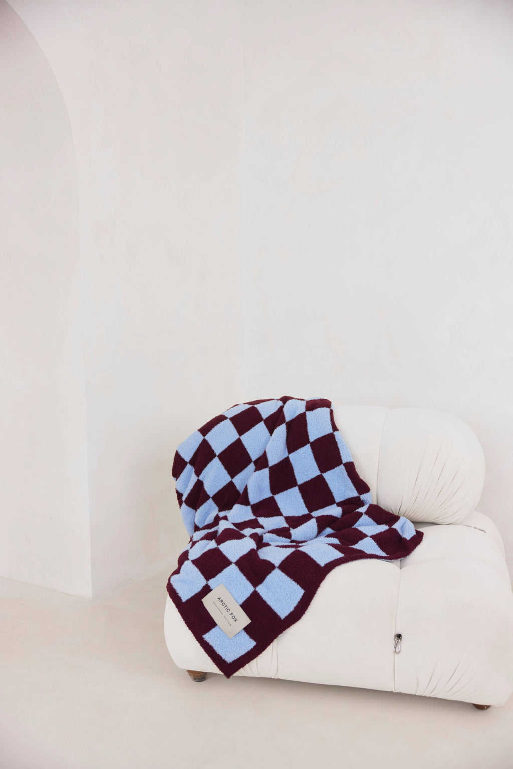 The Teddy Throw - 100% Recycled - Blue Check - AW26