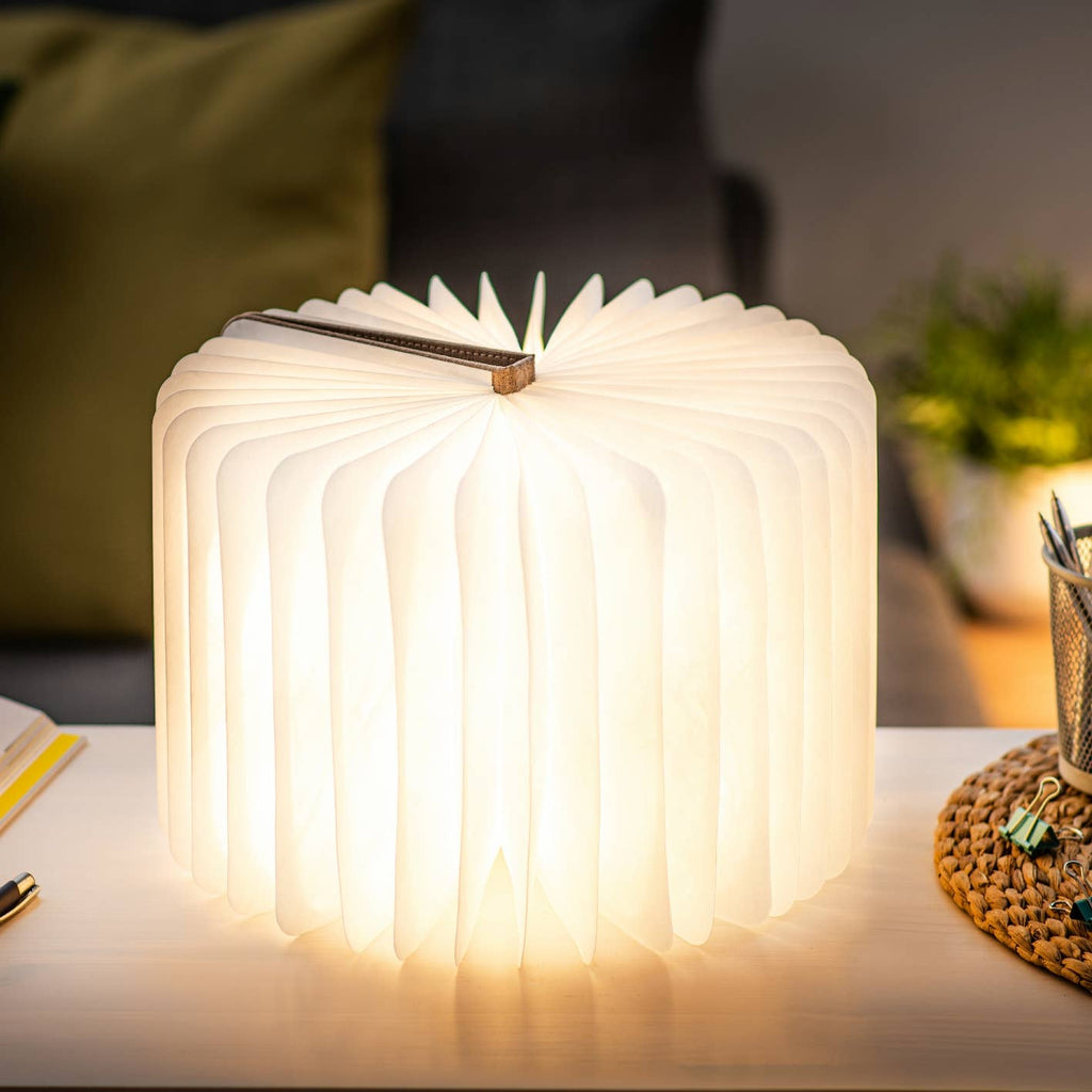 Gingko Linen Fabric Smart Book Light