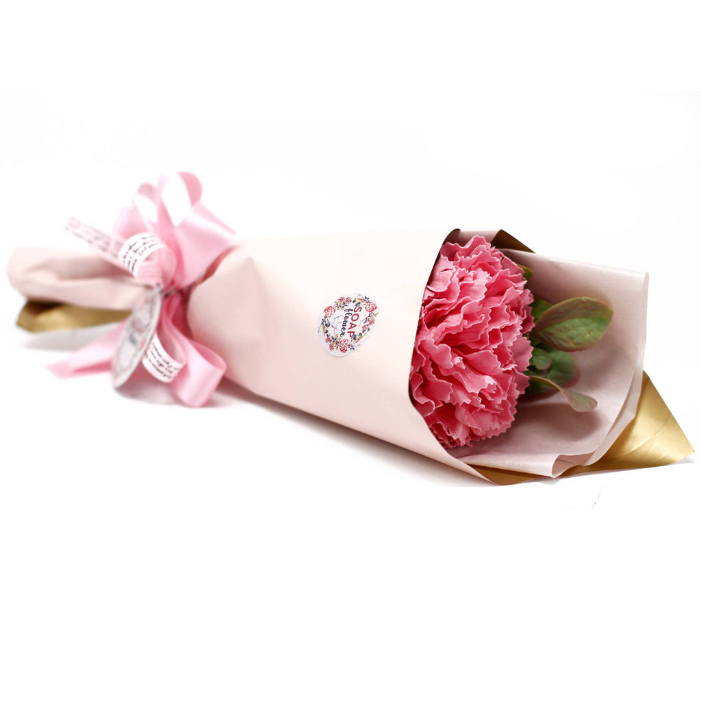 Soap Flower - Pink Carnation Bouquet